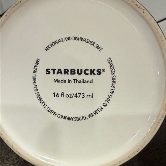 Starbucks Amsterdam Mug - White and Blue with Cityscape - Picture 2 of 3